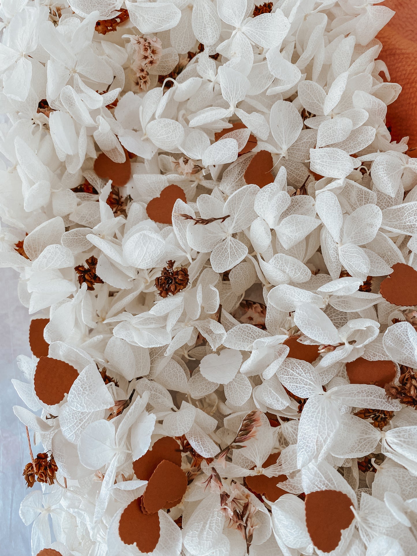 CONFETTIS BIODÉGRADABLES Blanc/beige/terracotta