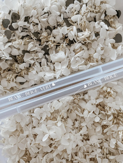 CONFETTIS BIODÉGRADABLES Blanc/beige