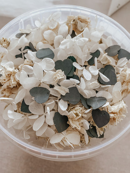 CONFETTIS BIODÉGRADABLES Blanc/beige/vert