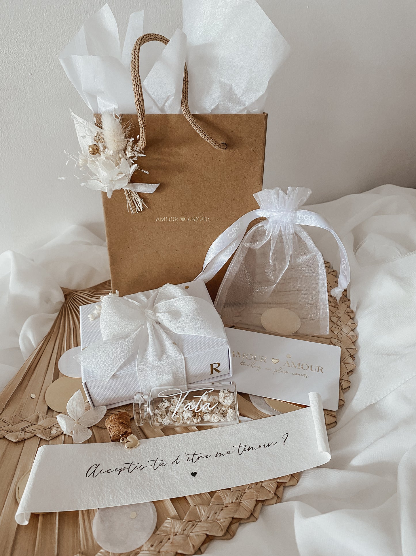 FIOLE À MESSAGE - Avec écrin et sac cadeau