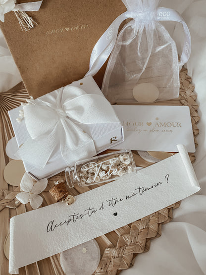 FIOLE À MESSAGE - Avec écrin et sac cadeau