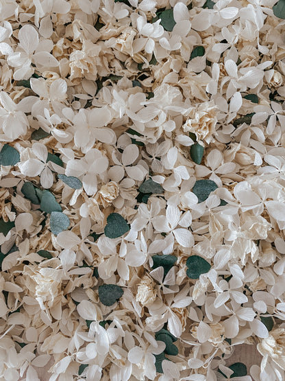 CONFETTIS BIODÉGRADABLES Blanc/beige/vert